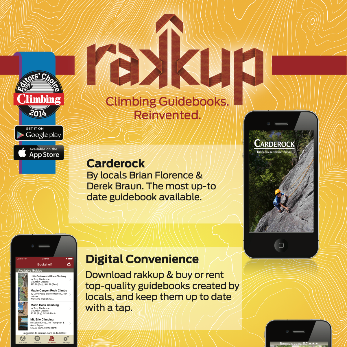 Our rakkup Carderock guidebook!